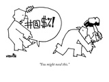 "You might need this." - New Yorker Cartoon Premium Giclee Print by Ariel Molvig