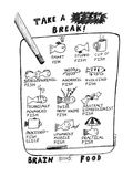 TAKE A FISH BREAK - New Yorker Cartoon Premium Giclee Print by Stephanie Skalisky
