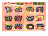 The Consumer's Twelve Days of Christmas - New Yorker Cartoon Premium Giclee Print by Stephanie Skalisky