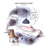 GREAT MOMENTS IN MUSIC-'Delius was blind.' - New Yorker Cartoon Premium Giclee Print by Ronald Searle