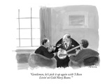 "Gentlemen, let's pick it up again with 'I Been  Livin' on Cold Navy Beans…" - New Yorker Cartoon Premium Giclee Print by Marshall Hopkins
