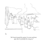 "As I travel around the country, I see more and more signs that it's proba…" - New Yorker Cartoon Premium Giclee Print by Paul Noth