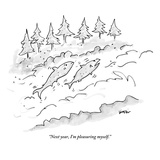 "Next year, I'm pleasuring myself." - New Yorker Cartoon Premium Giclee Print by Ken Krimstein