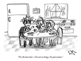 "For the last time–I'm not on drugs, I'm just anime." - New Yorker Cartoon Premium Giclee Print by Farley Katz