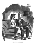 "Want to sit on this side, Lefty" - New Yorker Cartoon Premium Giclee Print by Peter Arno