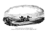"I don't want to be a wet blanket, Charlie, but you were positive that the…" - New Yorker Cartoon Premium Giclee Print by Robert Kraus