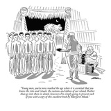 "Young men, you've now reached the age when it is essential that you know …" - New Yorker Cartoon Premium Giclee Print by Unknown Alain