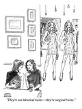 "They're not identical twins—they're surgical twins." - New Yorker Cartoon Premium Giclee Print by Marisa Acocella Marchetto