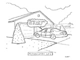 "AGORAPHOBIC G.P.S."  - New Yorker Cartoon Premium Giclee Print by Michael Shaw