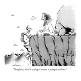 "No offense, but I'm trying to attract a younger audience." - New Yorker Cartoon Premium Giclee Print by John Caldwell