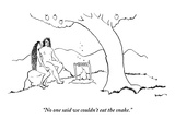 "No one said we couldn't eat the snake." - New Yorker Cartoon Premium Giclee Print by Michael Shaw
