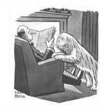 Sheepdog dog brings his master a pair of shears. - New Yorker Cartoon Premium Giclee Print by Peter Arno