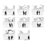 A couple of men stop outside a shipyard to smoke a cigarette and chat. Dur… - New Yorker Cartoon Premium Giclee Print by Unknown Alain