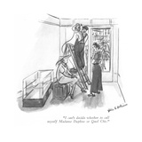 "I can't decide whether to call myself Madame Daphne or Quel Chic." - New Yorker Cartoon Premium Giclee Print by Helen E. Hokinson