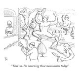 "That's it. I'm returning those narciscissors today!" - New Yorker Cartoon Premium Giclee Print by Paul Noth