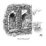 "Parade What parade" - New Yorker Cartoon Premium Giclee Print by John Kane