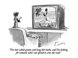"I'm into whole grains and long dirt baths, and I'm looking for someone wh…" - New Yorker Cartoon Premium Giclee Print by Mike Twohy
