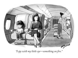 "I spy with my little eye—something on fire." - New Yorker Cartoon Premium Giclee Print by Harry Bliss