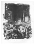 "Geez, here comes the Fire Department!" - New Yorker Cartoon Premium Giclee Print by William Galbraith Crawford