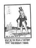 Wealthy man standing with a cane. - New Yorker Cartoon Premium Giclee Print by Jr., John Held