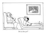 "Are we there yet" - New Yorker Cartoon Premium Giclee Print by David Stein