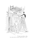 "I guess you know what you want, but it seems awful silly to me." - New Yorker Cartoon Premium Giclee Print by Unknown Alain