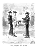 "I was just trying to brush him back." - New Yorker Cartoon Premium Giclee Print by Marisa Acocella Marchetto