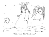 "Made it in six.  Billed them for seven." - New Yorker Cartoon Premium Giclee Print by Steve Way