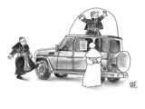Pope shopping for new Popemobile. - New Yorker Cartoon Premium Giclee Print by John Kane