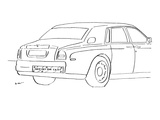 Bumper sticker on car bumper reads, 'Support Our C.E.O.s.' - New Yorker Cartoon Premium Giclee Print by Michael Shaw