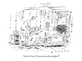 "You'd tell me if I was genetically modified" - New Yorker Cartoon Premium Giclee Print by Barbara Smaller