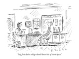 "My first choice college should have lots of closet space." - New Yorker Cartoon Premium Giclee Print by Barbara Smaller