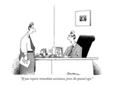 "If you require immediate assistance, press the pound sign." - New Yorker Cartoon Premium Giclee Print by John Caldwell