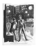 "Say, boss, could y' spare twen'y cents fer a malted" - New Yorker Cartoon Premium Giclee Print by Peter Arno