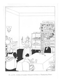 Mr. and Mrs. Schlink of Consumers' Research Sit Down to Thanksgiving Dinner - New Yorker Cartoon Premium Giclee Print by Rea Irvin