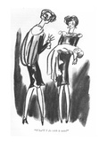 "What'll I do with it now" - New Yorker Cartoon Premium Giclee Print by Peter Arno