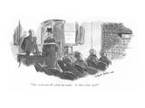 "My stocks are all going up again. Is that a bad sign" - New Yorker Cartoon Premium Giclee Print by Helen E. Hokinson