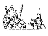 "By the time we got there, all we wanted to do was raid their kitchen." - New Yorker Cartoon Premium Giclee Print by Drew Dernavich
