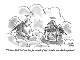 "The New York 'Post' was here for a couple of days. It had a near-death ex…" - New Yorker Cartoon Premium Giclee Print by Joseph Farris