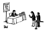 Line for author of book to text message you. - New Yorker Cartoon Premium Giclee Print by Drew Dernavich