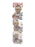 Cooking with Genius'. - New Yorker Cartoon Premium Giclee Print by Drew Friedman