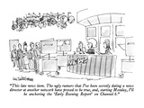 "This late news item.  The ugly rumors that I've been secretly dating a ne…" - New Yorker Cartoon Premium Giclee Print by Eric Teitelbaum