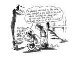 Archeologist reads an ancient Egyption script. - New Yorker Cartoon Premium Giclee Print by Sidney Harris