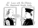 At home with the Sforzas, the Renaissance's favorite family. - New Yorker Cartoon Premium Giclee Print by Stephanie Skalisky