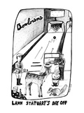 Lawn Statuary's Day Off - New Yorker Cartoon Premium Giclee Print by Stephanie Skalisky