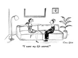 "I want my life catered." - New Yorker Cartoon Premium Giclee Print by Victoria Roberts