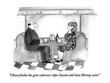 "Cheese fondue has gone wherever crêpes Suzette and tuna Mornay went." - New Yorker Cartoon Premium Giclee Print by Victoria Roberts