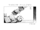 Throw Pillows - New Yorker Cartoon Premium Giclee Print by Ann McCarthy