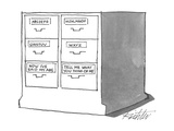 File drawers that sing the abc's. - New Yorker Cartoon Premium Giclee Print by Mischa Richter