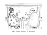 "Put another minnow on my line!" - New Yorker Cartoon Premium Giclee Print by Victoria Roberts